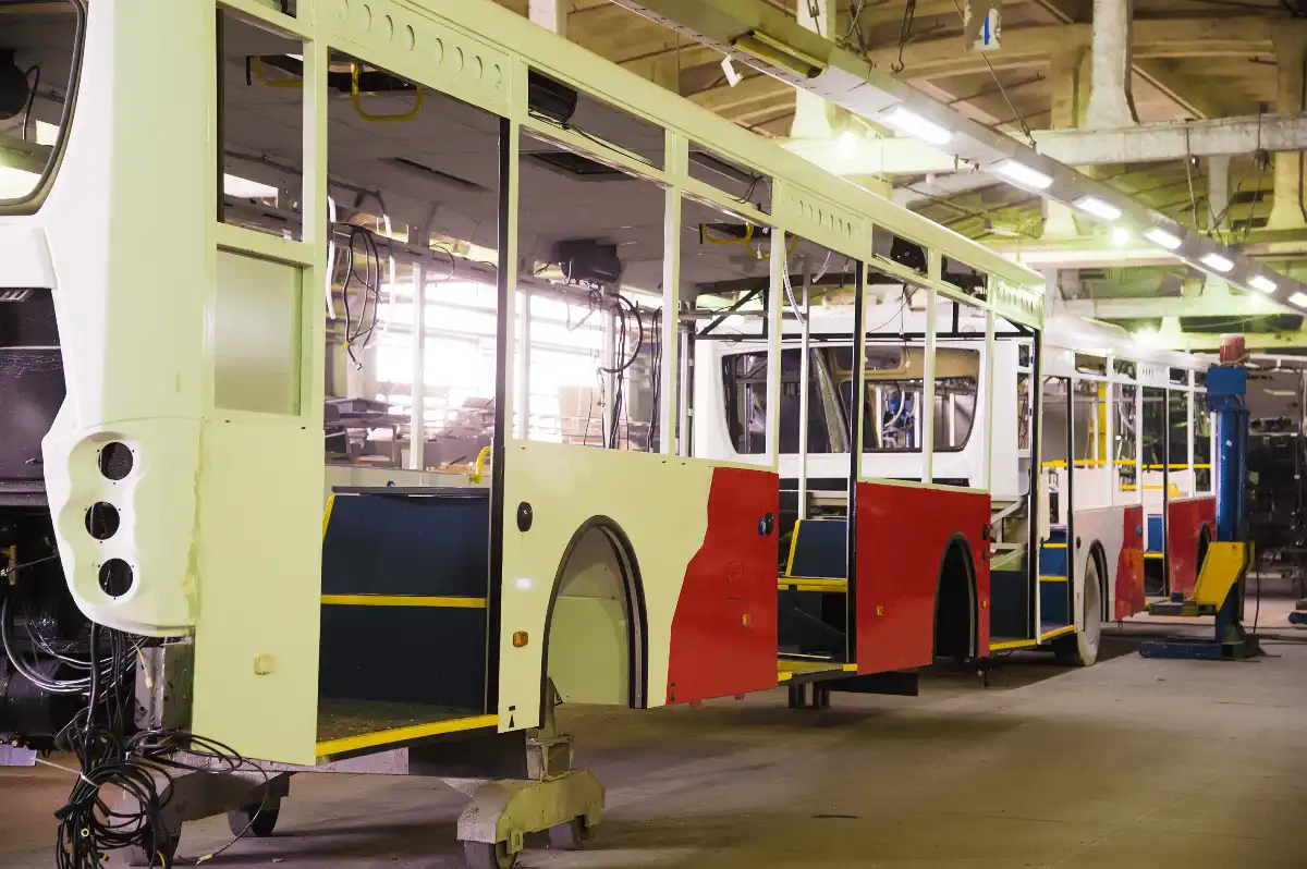 Bus production manufacture